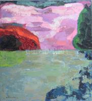 Sebastian Danion (1969 -): Bretagne. Olaj, vászon, jelzett, 70x60 cm