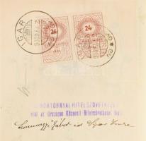 cca 1938 6 db váltó, klf váltó illeték bélyeggel