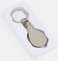 Nagyítós kulcstartó eredeti dobozában 10x-es 6 cm