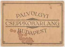 Budapest Pálvölgyi Cseppkőbarlang - nem képeslapos leporello 6 képpel, folttal