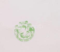 Hollóháza Stúdió Hungary csipkemintával festett porcelán plakett, jelzett, díszdobozban, 24x22 cm