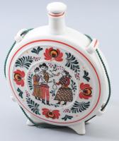 Budapesti Rendőrfőkapitányság Hollóházi kulacs. Jelzett, kis kopással, m: 22 cm