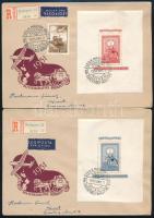 18 db FDC az 1950-60-as évekből, köztük 2 db blokk is