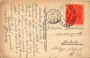 1938 Rimaszombat, Rimavská Sobota; Takarékpénztár, városháza / savings bank, town hall + "1938 ...