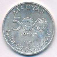 1986. 500Ft Ag "Labdarúgó Világbajnokság - Mexikó 1986 - Stadion" T:BU Adamo EM94