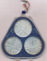 1976. 200Ft Ag (3xklf) "Magyar festők I. / Derkovits, Szinyei, Munkácsy" érmesor plombált,...