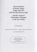 Rekai, Kati:
The Adventures of Mickey, Taggy, Puppo and Cica and how they discover Italy, and the v...
