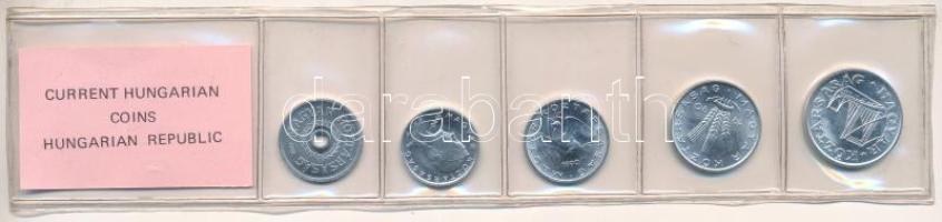 1990. 2f-50f Al (5xklf) fillér forgalmi sor fóliatokban T:UNC Adamo FO23