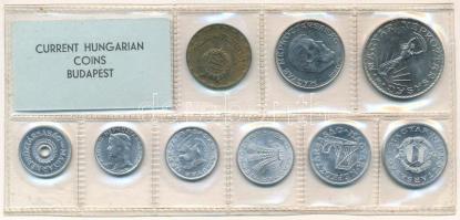 1971. 2f-10Ft (9xklf) érmés forgalmi sor fóliatokban T:UNC patina 
Adamo FO4