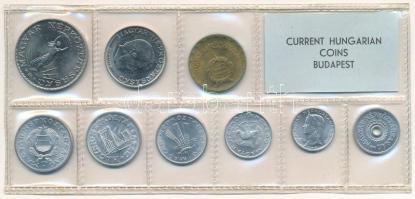 1972. 2f-10Ft (9xklf) érmés forgalmi sor fóliatokban T:UNC patina 
Adamo FO5