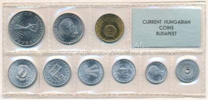 1976. 2f-10Ft (9xklf) érmés forgalmi sor fóliatokban T:UNC Adamo FO9