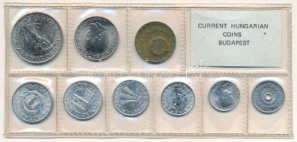 1980. 2f-10Ft (9xklf) érmés forgalmi sor fóliatokban T:UNC Adamo FO13