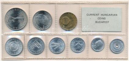 1981. 2f-10Ft (9xklf) érmés forgalmi sor fóliatokban T:UNC Adamo FO14