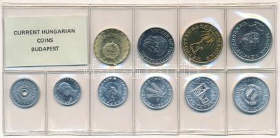 1986. 2f-20Ft (10xklf) érmés forgalmi sor fóliatokban T:UNC Adamo FO17