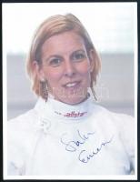 Szász Emese olimpiai bajnok magyar vívó aláírt képe. / Autograph signed image of Olympic Champion Emese Szász