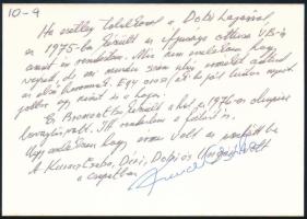 Kurucz Csaba (1955) öttusázó, triatlonista,  aláírt fotója 9x13 cm