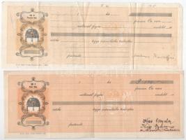 6db váltó, közte kitöltöttek és kitöltetlenek, 2db okmánybélyeggel T:F