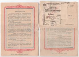 Budapest 1929. "Magyar Leszámítoló és Pénzváltó Bank" 5db, különböző névre szóló csekkje e...