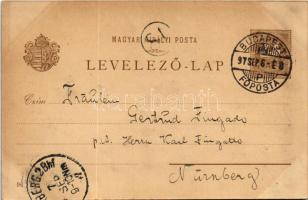 1897 (Vorläufer!) Budapest VIII. Ezredéves Országos Kiállítás, Nemzeti Múzeum és Kálvin tér, villamo...