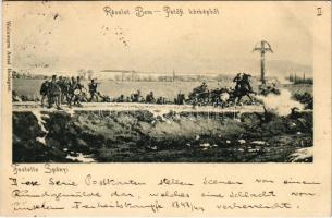 1898 (Vorläufer) Részlet Bem-Petőfi körképből (Erdélyi körkép). Weinwurm Antal kiadása / Transylvania Panorama s: Spányi (vágott / cut)
