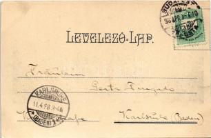 1898 (Vorläufer) Részlet Bem-Petőfi körképből (Erdélyi körkép). Weinwurm Antal kiadása / Transylvani...