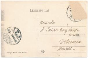 1907 Nyíregyháza, Nyíregyházvidéki kisvasutak sóstói vasúti hídja, vonat. Piringer János utóda kiadá...