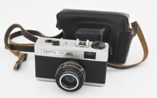 Certo KN 35 fényképezőgép, Kosmar 2,8/45 mm objektívvel, eredeti tokjában