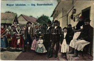 Magyar lakodalom / Ung. Bauernhochzeit / Hungarian folklore, wedding (Rb)