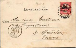 1900 Vác, Constantin tér, Siketnémák intézete, Tragor Ignác és Fia üzlete. Divald Károly 162. sz. (E...