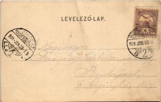 1901 Budapest IX. Ferenc körút és Üllői út sarok, Valéria kávéház, villamosok. Divald Károly 138. (f...