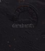 Ifj. Badár Imre farkas, mázas kerámia, jelzett, hibátlan 18x24 cm