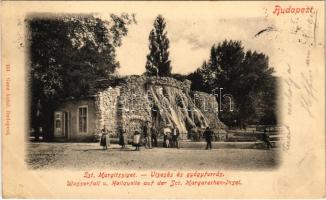 1900 Budapest XIII. Margitszigeti vízesés és gyógyforrás. Ganz Antal 104. (EK)