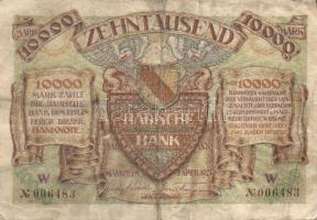 Német Birodalom/Weimari Köztársaság/Baden/Länderbanknote/Badische Bank 1923.04.01. 10.000M T.III