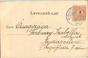 1899 (Vorläufer) Kiskőrös, Petőfi szobor feldíszítve. Majoros Pál kiadása