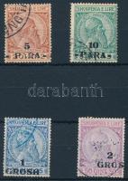 Definitive 4 stamps from set, Forgalmi sor 4 értéke Mi 41+42; 44+45