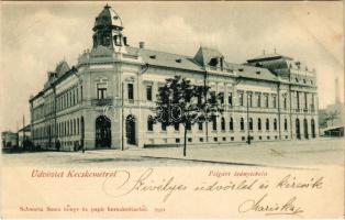 1901 Kecskemét, Polgári leány iskola. Schwartz Soma kiadása