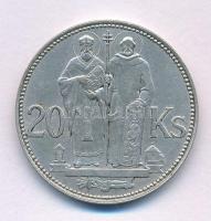 Szlovákia 1941. 20K Ag Cirill és Metód T:XF  Slovakia 1941. 20 Korun Ag St. Kyrill and St. Methodius C:XF Krause KM#7.1