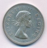 Dél-Afrika 1956. 5Sh Ag II. Erzsébet T:XF patina  South Africa 1956. 5 Shilling Ag Elizabeth II C:XF patina Krause KM#52