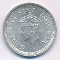 Brit-India 1944. 1R Ag VI.György T:AU,XF ü. British India 1944. 1 Rupee Ag George VI C:AU,XF ding