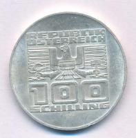 Ausztria 1977. 100Sch Ag "900 éves Hohensalzburg vára" T:AU 
Austria 1977. 100 Schilling ...