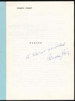 Csegezi József: Dikics. A szerző által DEDIKÁLT! H.n., é.n., k.n. Kiadói papírkötés, elülső papírbor...