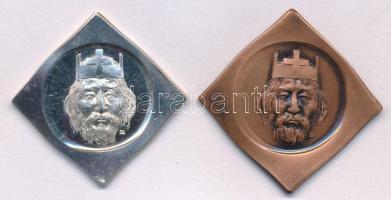 Lapis András (1942-) 1988. "I. István király 975?-1038 - Szegedi Éremgyűjtők" kétoldalas, ...