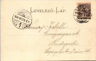 1900 Kőszeg, Fő tér templommal