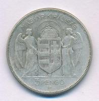 1930. 5P Ag "Horthy jobbra" T:VF Adamo P8