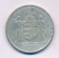1930. 5P Ag "Horthy jobbra" T:VF Adamo P8