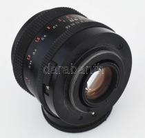Carl Zeiss Jena Flektogon 2,4/35 (35 mm f/2.4) MC Electric M42 objektív, egy sapkával,