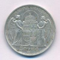 1939. 5P Ag "Horthy balra" T:AU,XF patina Adamo P8.2