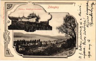 1900 Zebegény, Ferenc József gyermektelep, Duna. Stefan Zoller kiadása, Art Nouveau (fl)