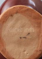 Népi kerámia madár alakú síp. Jelzés nélkül, hibátlan, 8,5x8,5 cm