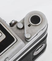 KW (Kamera Werkstatten): Praktisix cca 1957 pentaprzimás kamera Carl Zeiss Biometar f/2,8/80 objektí...